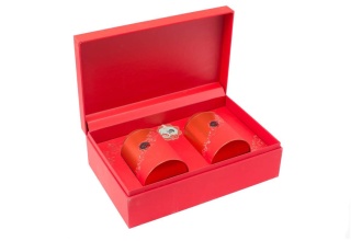 Подарочная упаковка с баночками для рассыпного чая "Сакура"