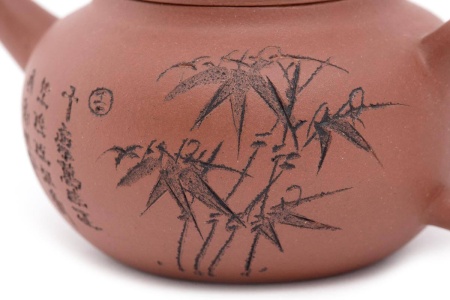 Глиняный чайник «Листья Фаргезии», 110 мл.