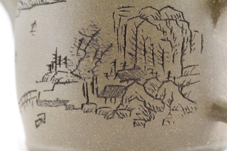 Чайник глиняный «Воспоминания художника», 155 мл.