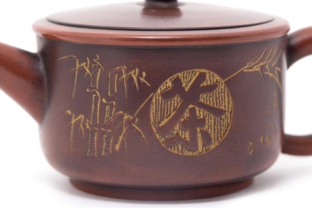 Исинский глиняный чайник «Бамбуковая роща» мастер Ин Хуаюй