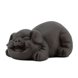 Глиняная чайная игрушка "Тёмная свинка". Цена: 2 610 ₽ руб.