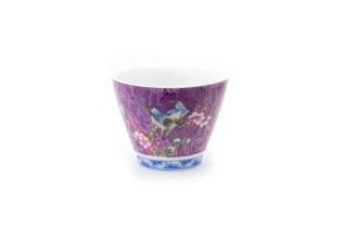 Пиала фарфоровая "Птички на сакуре 1", 120 мл.  | 茶杯. Цена: 610 ₽ руб.
