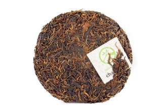 Красный чай Мэнсун шайхун 2020 г. марки "Чайная Линия" (Прессованный красный чай с пуэрных деревьев Мэнсун), 200 гр