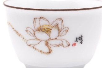 Пиала (чабэй) «Бай мудань», 50 мл.  | 茶杯. Цена: 320 ₽ руб.
