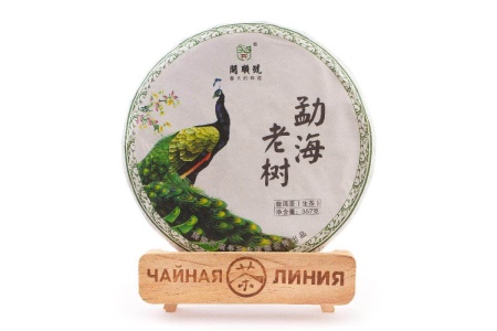 Прессованный шэн пуэр - Шэн пуэр 2019 г. «Старые деревья Мэнхай» марки «Кайшуньхао» 357 г, 