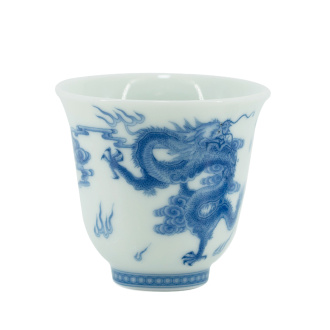 Пиала фарфоровая"Китайская гжель", 120 мл.  | 茶杯. Цена: 1 610 ₽ руб.
