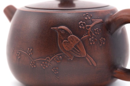 Исинский глиняный чайник «Зимородок» мастер Ин Хуаюй