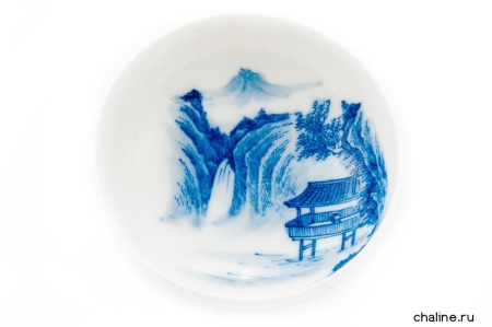 Пиала фарфоровая ручной росписи "Пагода у водопада", 70 мл Пиала фарфоровая ручной росписи "Пагода у водопада", 70 мл  | 茶杯. Цена: 4 890 ₽ руб.
