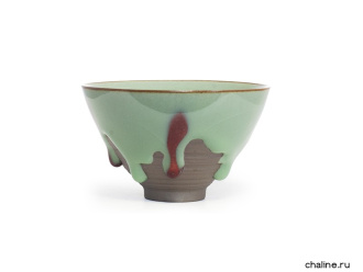 Пиала керамическая ручной работы «Глазурь изумрудная»  | 茶杯. Цена:  руб.