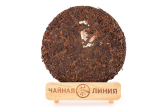Прессованный шу пуэр - Шу пуэр 2019 г. "Золотые почки из Баньчжан" завода "Чжоуши" 357 г, 