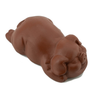 Глиняная чайная игрушка "Бурая свинка". Цена: 2 610 ₽ руб.