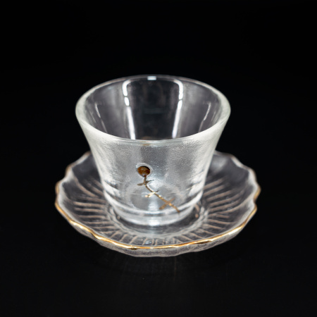 Пиала с подставкой "Ледяное озеро" 50мл  | 茶杯. Цена: 1 590 ₽ руб.