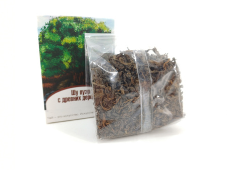 Loose Leaf Pu-erh Tea - Shu pu-erh from ancient trees of the Tea Line brand, 50 g, 