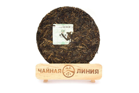 Прессованный шэн пуэр - Шэн пуэр 2013 г. «Лаобаньчжан» марки «Кайшуньхао» сырьё из «Банпэнь» 250 г, 