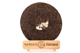 Прессованный шу пуэр - Шу пуэр 2015 г. «Иу» завода «Чжоуши» 357 г, 