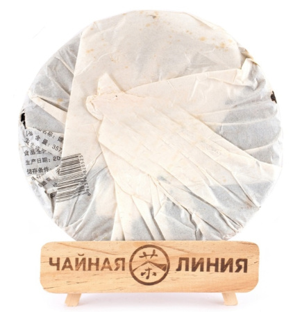 Прессованный шу пуэр - Шу пуэр 2007 г. «Чанъэ улетает на Луну» марки «Пагода» завода «Лимин» 357 г, 