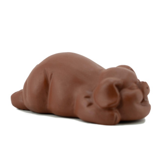 Глиняная чайная игрушка "Бурая свинка". Цена: 2 610 ₽ руб.