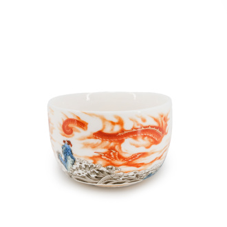 Пиала фарфоровая "Буйство дракона", 130 мл  | 茶杯. Цена: 1 710 ₽ руб.