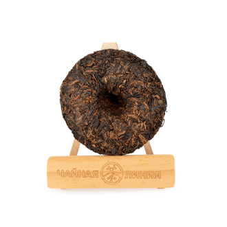 Шу пуэр со старых чайных деревьев "Rock 'n' Roll" марки "Чайная Линия" 200 г Прессованный шу пуэр - Шу пуэр со старых чайных деревьев "Rock 'n' Roll" марки "Чайная Линия" 200 г,